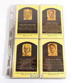 National Baseball Hall of Fame Plaques Postcard Set of 182 In Binder Pages