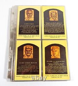 National Baseball Hall of Fame Plaques Postcard Set of 182 In Binder Pages