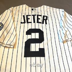 New Nike Derek Jeter New York Yankees Hall of Fame withPatch Pinstripe Jersey Sz L