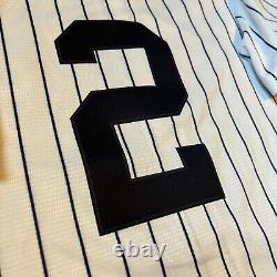 New Nike Derek Jeter New York Yankees Hall of Fame withPatch Pinstripe Jersey Sz L