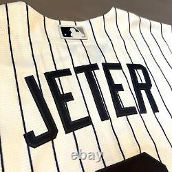 New Nike Derek Jeter New York Yankees Hall of Fame withPatch Pinstripe Jersey Sz L