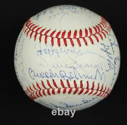 Nice Hall Of Fame Multi Signed Baseball 24 Sigs Willie Stargell Harmon Killebrew
