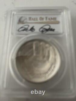 PETE ROSE 2014 Silver $1 coin RARE MS70 HOF Baseball Hall Fame PCGS PETE ROSE