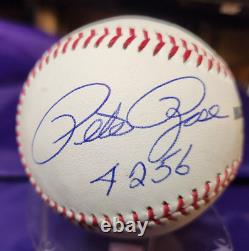 PETE ROSE 4256 SIGNED MLB BASEBALL Hall of Fame Stamp ROMLB