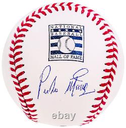 Pedro Martinez Autographed Hall Of Fame Hof Logo Baseball Red Sox Beckett 211749