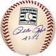 Pete Rose 4256 Autographed Hall of Fame Baseball (JSA)