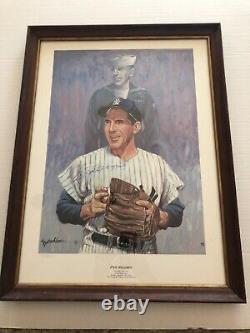 Phil Rizzuto Numbered Lithograph New York Yankees Baseball Hall of Fame 1997
