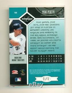 Piazza Marlins- actual cards from Baseball Hall of Fame 13 1 of 1's