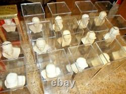 RARE 1963 Hall of Fame Busts Baseball Statue Complete Set (20) BABE RUTH TY COBB