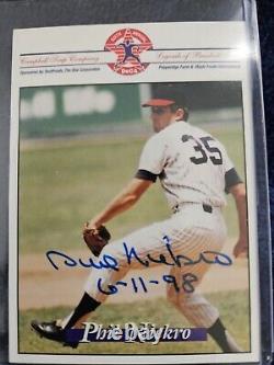 RARE SHORT PRINT 7 of 16 AUTOGRAPHED HALL Of FAME PHIL NIEKRO BASEBALL CARD