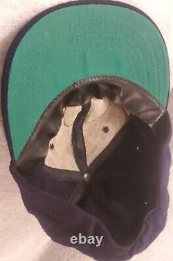 RARE Vtg MLB National Hall of Fame Wool Hat Cap Fitted Elastic Back Straw Seams