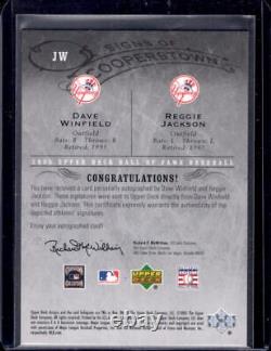 REGGIE JACKSON DAVE WINFIELD 2005 Upper Deck Hall of Fame Cooperstown Auto #1/1