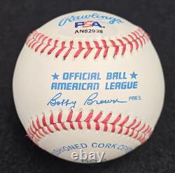 RICK FERRELL Signed Official MLB Baseball-HALL OF FAME-BOSTON RED SOX-PSA