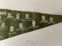 Rare 1950s Antique National Baseball Hall Of Fame Cooperstown 33 Players Pennant