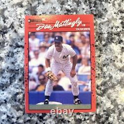 Rare DON MATTINGLY 1990 Donruss ERROR Card #190 NO DOT AFTER INC Yankees HOF
