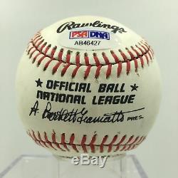 Rare Don Drysdale Hall Of Fame 1984 Single Signed NL Baseball PSA DNA COA