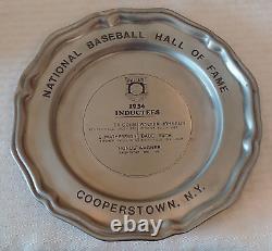 Rare Metal 1936 Baseball Hall Of Fame HOF Induction Souvenir Plate Babe Cobb
