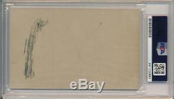 Rare Ty Cobb Signed 1948 Baseball's Great Hall of Fame Exhibit. Auto Mint 9 PSA
