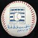 Red Schoendienst HOF 89 Signed Hall Of Fame Logo Baseball PSA/DNA