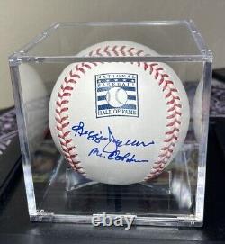 Reggie Jackson Autographed Hall Of Fame Baseball Mr October Inscription ROMLBHOF