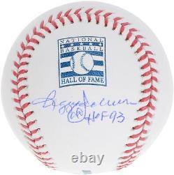 Reggie Jackson New York Yankees Signed Hall of Fame Logo Baseball & HOF 93 Insc