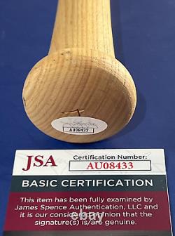 Reggie Jackson Signed 34 Hall Of Fame Baseball Bat JSA AU08433 n9s