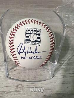 Rickey Henderson Autographed MLB Hall of Fame HOF Signed Baseball