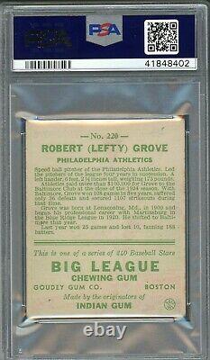 Robert Lefty Grove 1933 Goudey #220 PSA 5 Hall of Fame Hurler