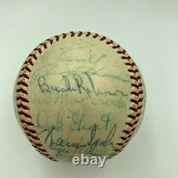 Roberto Clemente Nellie Fox Pie Traynor Hall Of Fame Multi Signed Baseball JSA
