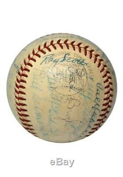 Roberto Clemente Nellie Fox Pie Traynor Hall Of Fame Multi Signed Baseball JSA