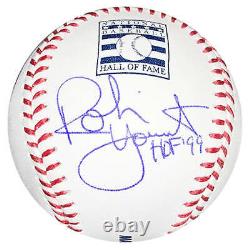 Robin Yount Signed HOF 99 Inscription Rawlings Official MLB Hall of Fame Basebal