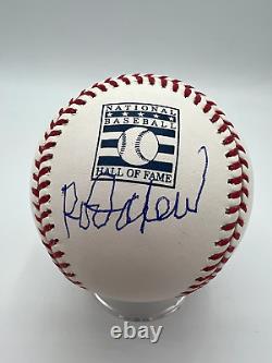 Rod Carew Autographed Hall of Fame Logo Baseball (JSA)