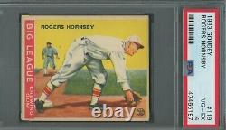 Rogers Hornsby 1933 Goudey #119 PSA 4 Hall of Fame Terrific Eye Appeal