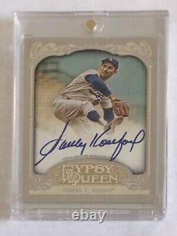 SANDY KOUFAX 2012 Topps Gypsy Queen Auto DODGERS HALL OF FAME HOF