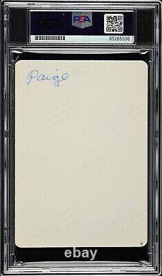 Satchel Paige 1973 Baseball Hall of Fame Weekend Original TYPE 1 Photo PSA/DNA