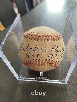 Satchel Paige Autographed Signed Baseball Hall Of Fame 1971 Inscription 3rd COA
