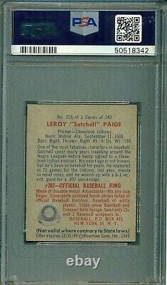 Satchell Paige 1949 Bowman Rookie #224 PSA 5 Hall of Fame Hurler / Hot