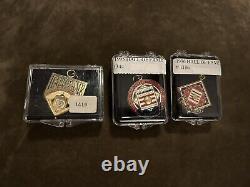 Set of 3 Baseball Hall of Fame Inductee Press Pin Charms 1994 1995 1996