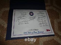 Signed Hall of Fame 1998 Baseball Autograph Sheet Autograph Orioles Giants Auto