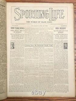 Sporting Life Magazine, Nap Lajoie, 1913, Baseball Hall of Fame- Extremely Rare