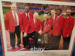 St. Louis Cardinals Hall Of Fame Picture and autographed baseball Cards