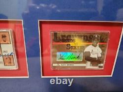 St. Louis Cardinals Hall Of Fame Picture and autographed baseball Cards