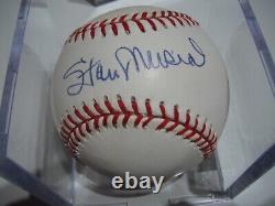 Stan Musial Signed NL White Baseball St L Cardinals Hall of Fame Certed Beckett