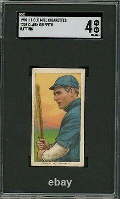 T206 Clark Griffith Batting SGC 4 Old Mill Hall of Fame/Great Eye Appeal