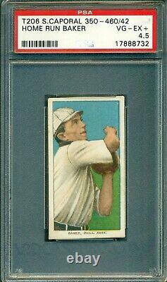 T206 Frank Home Run Baker PSA 4.5 Sweet Caporal 350-460/42 Hall of Fame