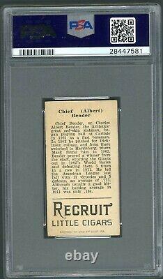T207 Brown Background Chief Bender PSA 3 Recruit Cigars / Hall of Fame