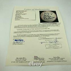 Ted Lyons Single Signed Autographed Baseball With JSA COA Hall Of Fame