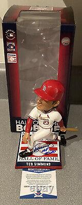 Ted Simmons Signed Hall Of Fame Bobblehead #145/216 HOF Exclusive Class 2020