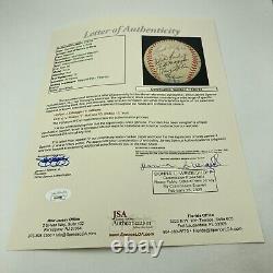 Ted Williams & Joe Dimaggio Hall Of Fame Multi Signed Baseball JSA COA