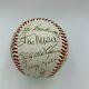 Ted Williams Stan Musial Hall Of Fame Legends Multi Signed Baseball JSA COA